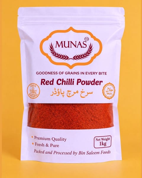 MUNAS Red Chilli Powder 1 kg pack